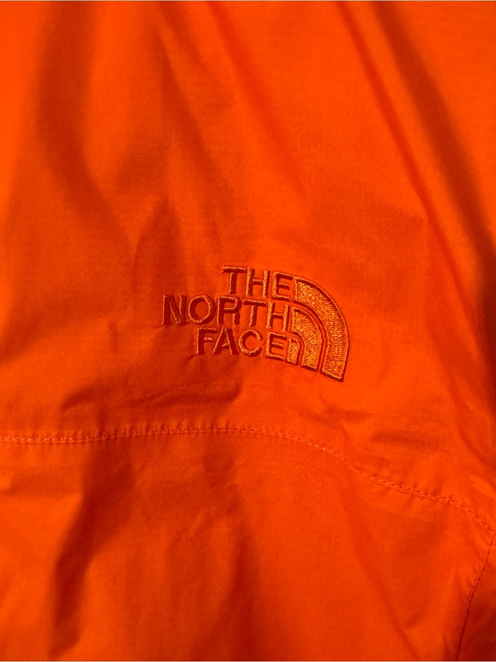 The North Face Men’s Bright Orange Hooded Rain Jacket - Picture 7 of 14